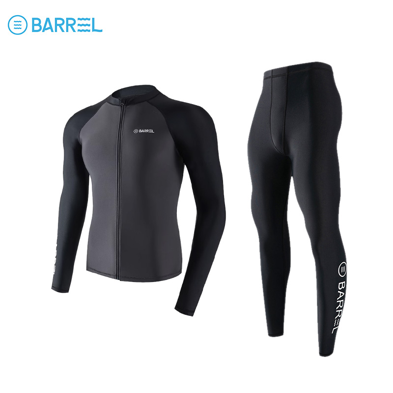 Male black and gray zipper + two pairs of pants